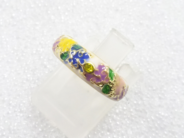 COLORED STONE FASHION RING / JP SIZE 8.5